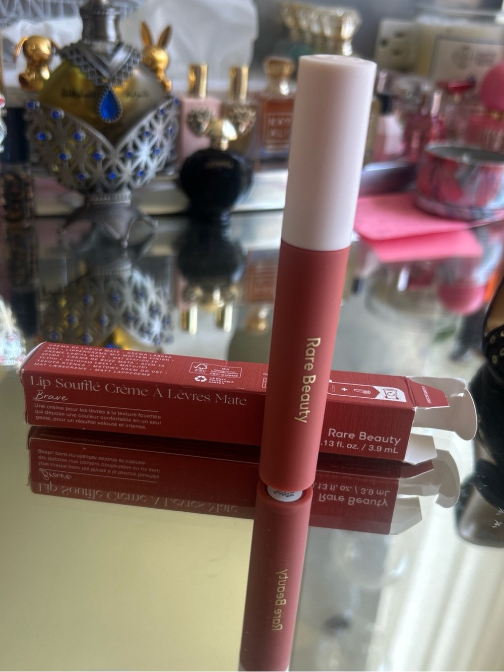 Rare Beauty Lip Soufflé Crème Matte - Brave Rose